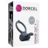 Dorcel Power Clit Plus - oppladbar vibrerende penisring (sort)