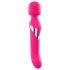 Dorcel Dobbel Nytelse - oppladbar 2in1 massasjevibrator (rosa)