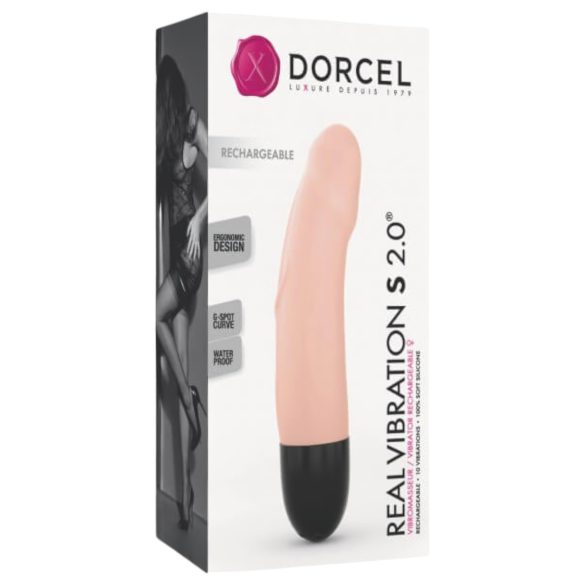 Dorcel Real Vibration S 2.0 - oppladbar vibrator (hudfarget)