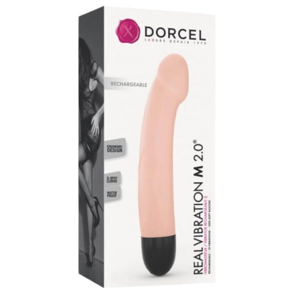 Dorcel Real Vibration M 2.0 - Oppladbar vibrator (naturtro)