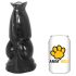 AnimHole Wolf - ulvehengende dildo - 21cm (svart)