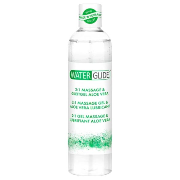 Waterglide 2in1 - aloe vera vannbasert glidemiddel og massasjegele (300ml)