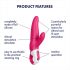 Satisfyer Mr. Rabbit - vanntett klitoris-vibrator med arm (rosa)