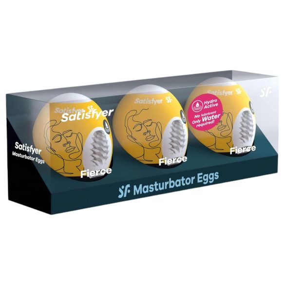 Satisfyer Egg Fierce - sett med 3 nytelsesegg