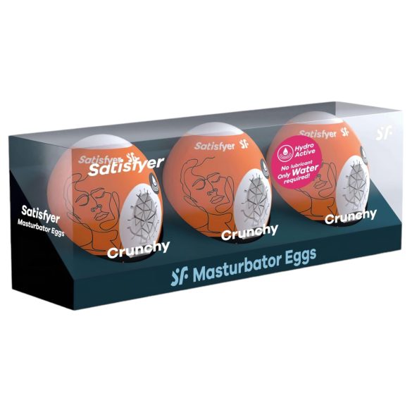 Satisfyer Egg Crunchy - Onani Eggsett (3 stk)