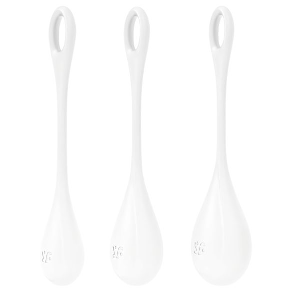 Satisfyer Yoni Power 1 - Kegelsett (3 deler) - hvit