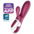 Satisfyer Hot Bunny rød - Smart varmende klitorisvibrator