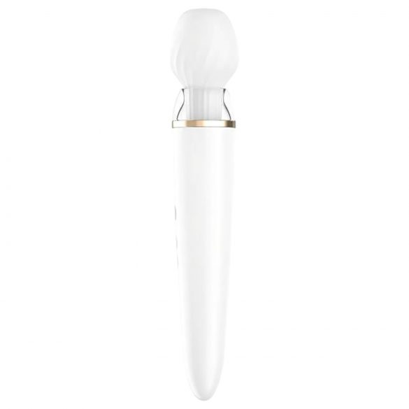 Satisfyer Double Wand-er - smart massasjefavoritt (hvit)