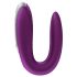 Satisfyer Double Fun - smart parvibrator (lilla)