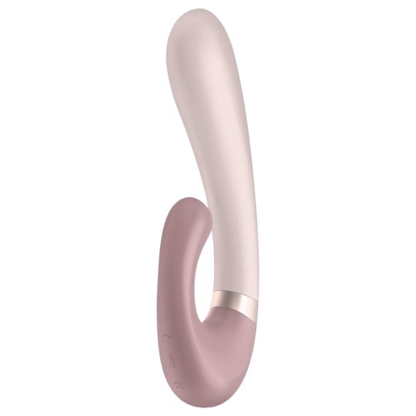 Satisfyer Heat Wave - smart, oppvarmet vibrator med arm (beige)