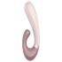 Satisfyer Heat Wave - smart, oppvarmet vibrator med arm (beige)