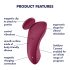 Satisfyer Sexy Secret - smart vanntett trusevibrator (rød)