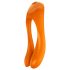 Satisfyer Candy Cane - oppladbar, vanntett orange vibrator med to armer