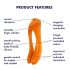 Satisfyer Candy Cane - oppladbar, vanntett orange vibrator med to armer