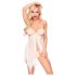 Penthouse Sweet Beast - romantisk babydoll-sett i hvitt