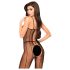 Penthouse: Dristig netting jumpsuit (svart)