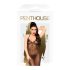 Penthouse Love on Fire – Glitrende Gjennomsiktig Catsuit med Tanga (Svart) - M/L