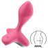 Satisfyer Spillvender - oppladbar anal vibrator (rosa)