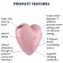 Satisfyer Cutie Heart - luftvibrator for klitoris (rosa)