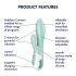 Satisfyer Air Pump Bunny 5 - smart vibrerende pumpe (mint)