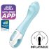 Satisfyer Air Pump Vibrator 5 - smart blå pumpevibrator