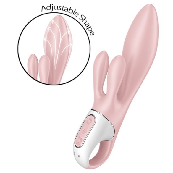 Satisfyer Air Pump Bunny 3 - oppblåsbar vibrator (rosa)