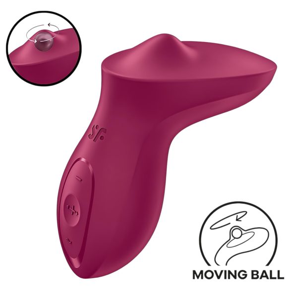 Satisfyer Exciterrr - roterende perleklitorisvibrator (rød)