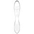 Satisfyer Dazzling Crystal 1 - Dobbeltsidig glassdildo (gjennomsiktig)