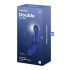 Satisfyer Double Crystal - Dobbeltsidig glassdildo (blå)