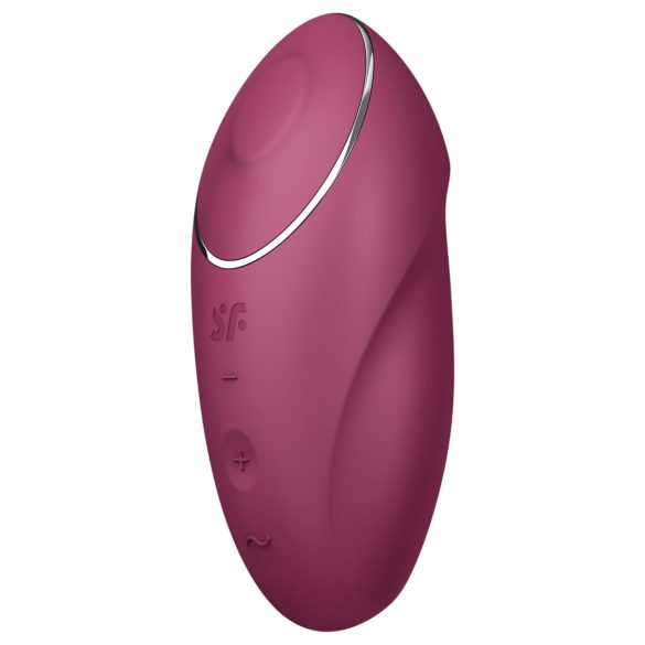 Satisfyer Tap & Climax 1 - 2-i-1 vibrator & klitorisstimulator (rød)