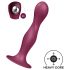 Satisfyer Dobbelkuler - sugefot og vektet dildo (rød)