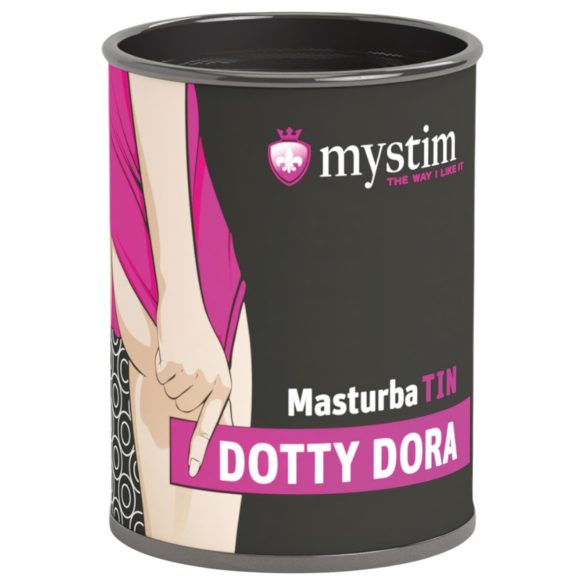 Mystim MasturbaTIN Dotty Dora - prikkete masturbator (hvit)