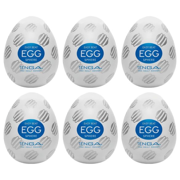 TENGA Egg Sphere - pakk med 6 egg for nytelse