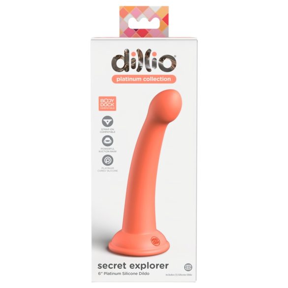 Dillio - Hemmelig Utforsker - Akorn Dildo (17 cm) - Oransje