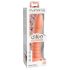 Dillio Wild Thing - riflet dildo (19 cm) - oransje