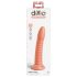 Dillio Wild Thing - riflet dildo (19 cm) - oransje