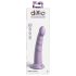 Dillio Slim Seven - sugekopp-stimulator-dildo (20 cm) - lilla