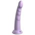 Dillio Slim Seven - sugekopp-stimulator-dildo (20 cm) - lilla