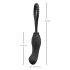 Black Velvet Perfekt Passform - strap-on dildo (svart)