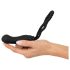 Black Velvet Perfekt Passform - strap-on dildo (svart)