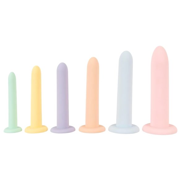 Six in a Row - fargerik dildotreningssett, 6 deler