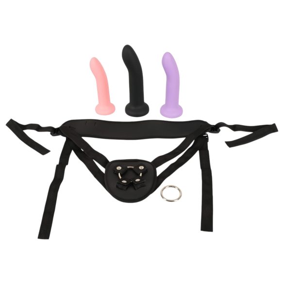 You2Toys - Justerbart strap-on sett (sort)