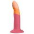 ROMP Dizi - fleksibel silikon dildo (rosa-oransje)