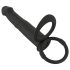 Black Velvets doble F - Justerbar analvibrator (svart)