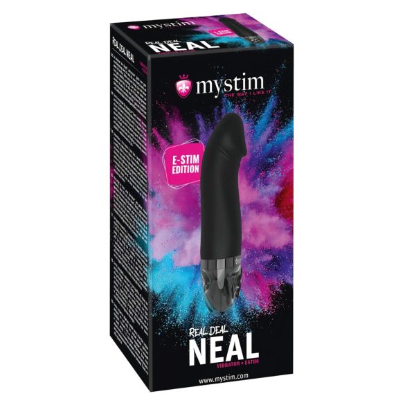 mystim Real Deal Neal - oppladbar elektro-vibrator (svart)