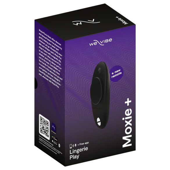 We-Vibe Moxie+ - smart trusevibrator for intens nytelse (svart)