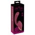 Javida - 2in1 vibrator med tunge (rød)