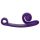 Snail Vibe Curve - 2i1 klitoris-vibrator (lilla)