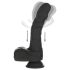 Naked Addiction - realistisk vibrator med roterende skyv (svart)