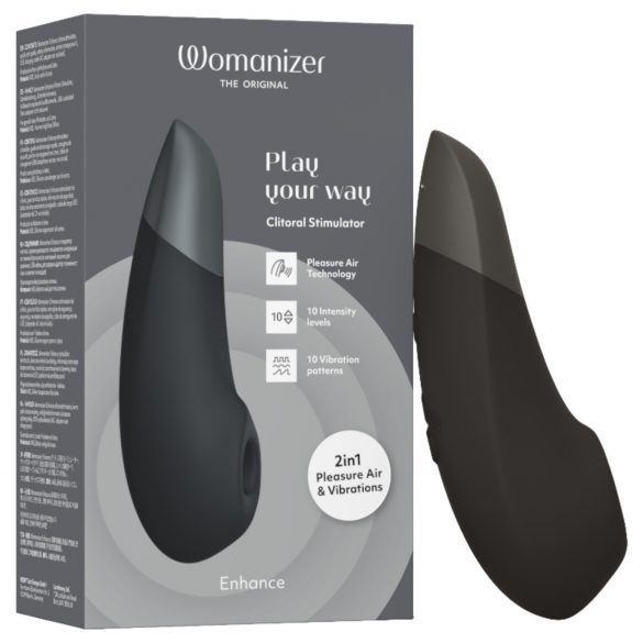 Womanizer Enhance - luftbølgestimulator for klitoris (svart)